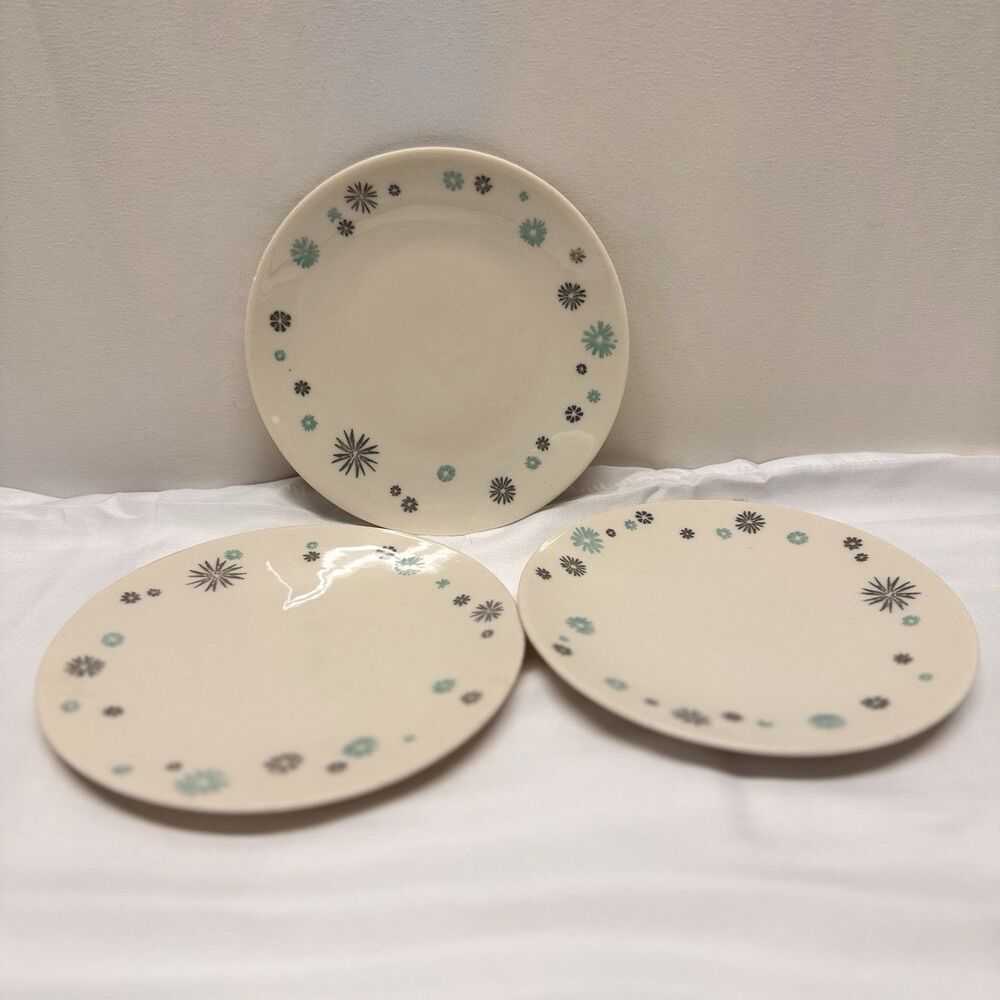 MCM Carlos Montez Bread Plates Mardi Gras MCM Set 3 Atomic Starburst